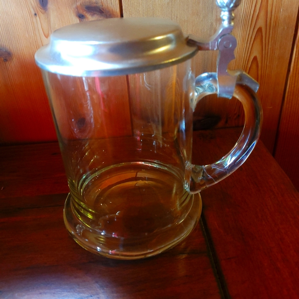 WMF Silver Beer Stein with Pewter Lid.  Made In Germany.